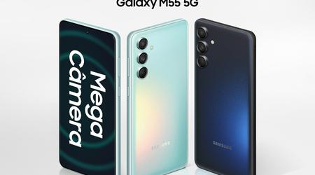 Samsung Galaxy M55 5G: wyświetlacz AMOLED 120 Hz, układ Snapdragon 7 Gen 1, potrójny aparat 50 MP, stopień ochrony IP67 i bateria 5000 mAh