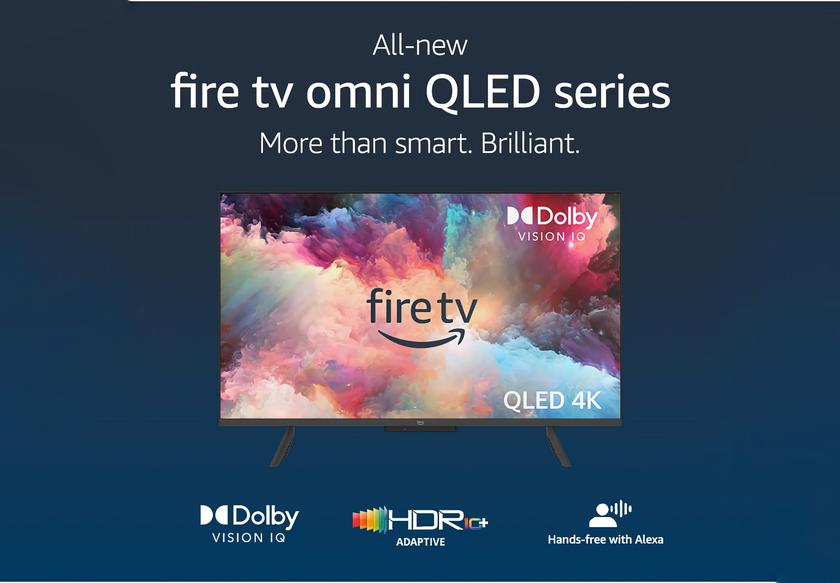 Amazon представила новые модели Fire TV Omni QLED: смарт-телевизоры с дисплеями на 43-55 дюймов, поддержкой Alexa и ценой от $449