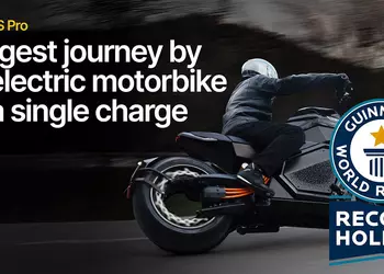 Verge TS Pro electric motorbike sets range record on a single charge