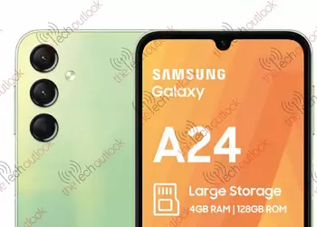 Images, specifications and price of the Samsung Galaxy A24 smartphone have surfaced online