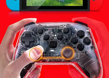 Прозрачный геймпад Baseus для Nintendo Switch