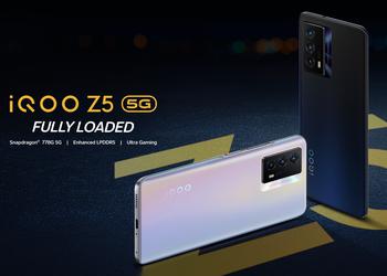 iQOO Z5 5G with Snapdragon 778G chip, 120Hz screen and 5000mAh battery released outside of China