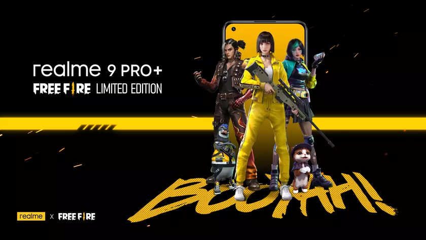 realme 9 Pro+ получит специальную версию, посвящённую мобильной игре Free Fire