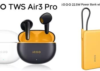 iQOO TWS Air 3 Pro: активное шумоподавление, hi-res кодеки и зарядка за 15 минут
