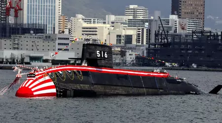 Kawasaki Heavy Industries has launched the submarine JS Raigei, which will receive lithium-ion batteries, Type 18 torpedoes and Harpoon anti-ship missiles