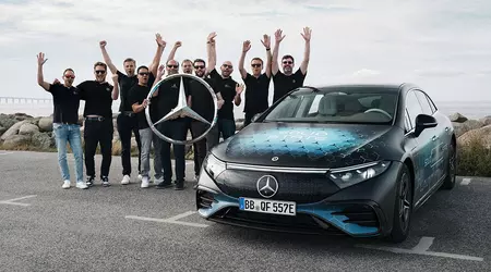 Mercedes-Benz EQS із твердотільною батареєю проїхав 1 205 км на одній зарядці