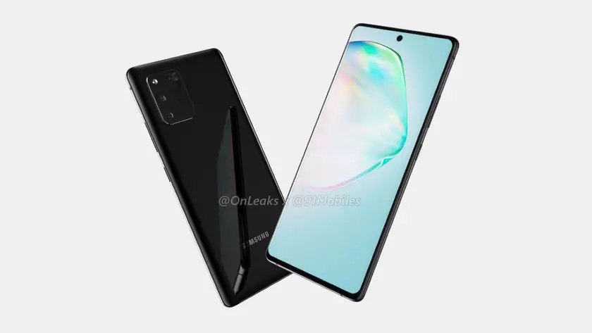 Samsung Galaxy S10 Lite (aka Galaxy A91) появился на качественных рендерах с тройной камерой и «дырявым» экраном