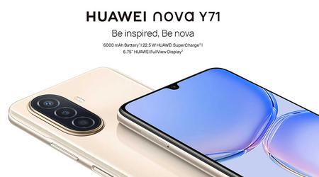 Huawei Nova Y71: 6,75-tommers skjerm, 48 MP kamera og 6000 mAh batteri