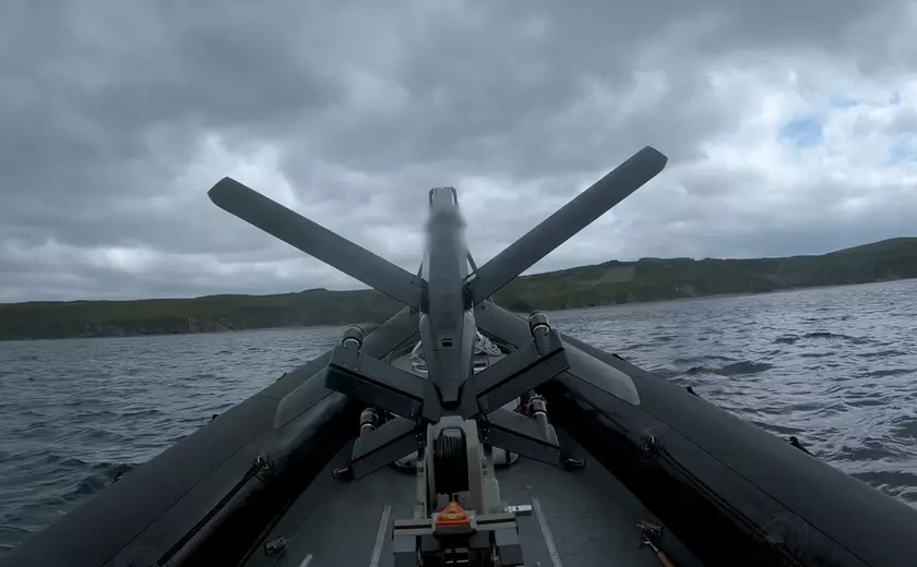 Дрон HX-2 на старте