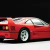 Lewish Hamilton next to Ferrari F40