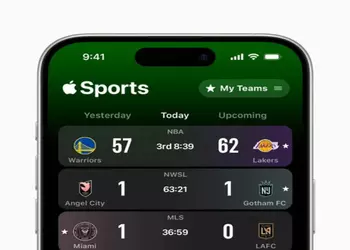 Apple запускает приложение Apple Sports с результатами ставок в спортивных лигах