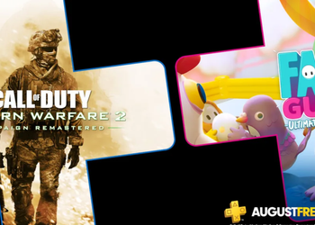 PlayStation Plus в августе: Sony раздаст ремастер Modern Warfare 2 и Fall Guys Ultimate Knockout для PlayStation 4