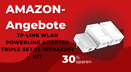 TP-Link WLAN Powerline Set TL-WPA4220T – Heute 32€ Rabatt!