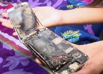 iPhone 6 загорелся в руках 11-летней девочки