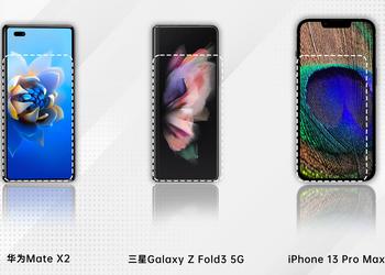 Smaller Samsung Galaxy Z Fold 3, Huawei Mate X2 and iPhone 13 Pro Max: an insider showed the dimensions of the folding smartphone OPPO Find N