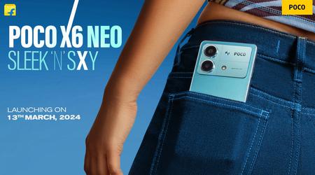 Het is officieel: de POCO X6 Neo met 120Hz OLED-scherm en MediaTek Dimensity 6080-chip debuteert op 13 maart.