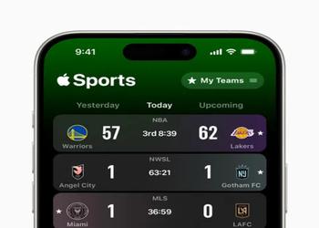 Apple запускает приложение Apple Sports с результатами ставок в спортивных лигах