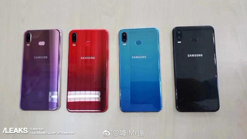 Samsung Galaxy A6S (Phoenix) на «живых» фото: двойная камера и градиентные цвета