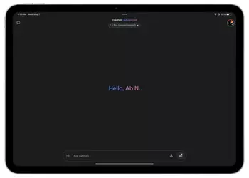 Приложение Google Gemini теперь работает в полноэкранном режиме на iPad