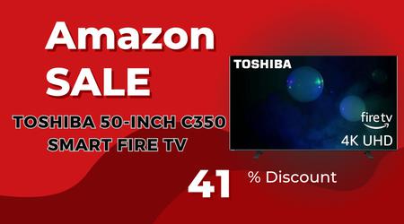 TOSHIBA 50-inch C350 Smart Fire TV - NOW $130 OFF!