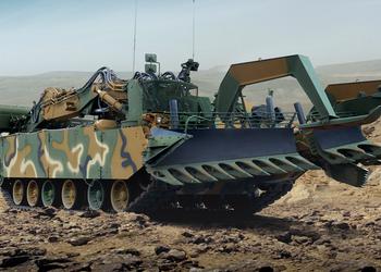 Южная Корея передаст ВСУ бронированные машины для разминирования территории K600 Rhino, они созданы на базе танка K1A1