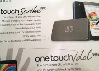 "Плафон" Alcatel One Touch Scribe Pro с 6-дюймовым экраном и перьевым вводом