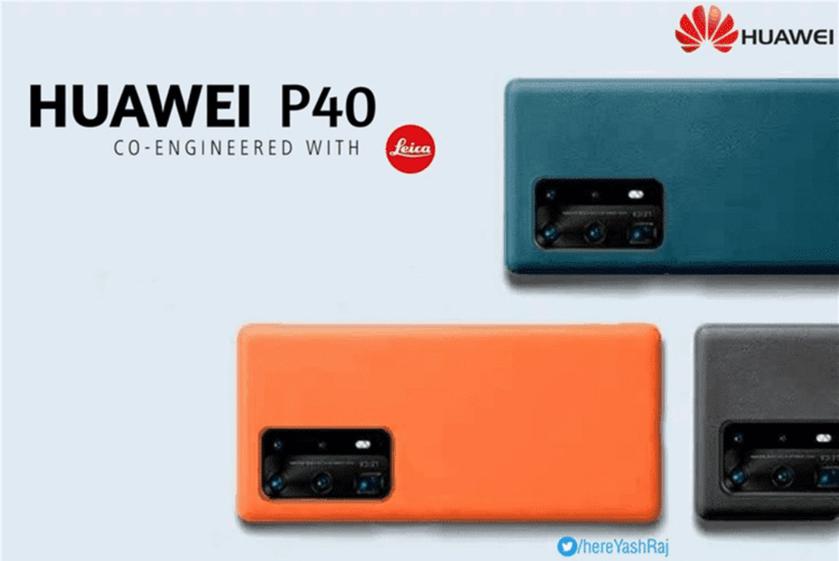 Прощай, градиент? Новый постер Huawei P40 в пяти расцветках
