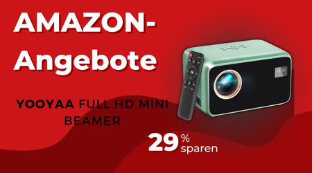 YOOYAA Mini Beamer mit AI Autofocus – Spare jetzt 40€!