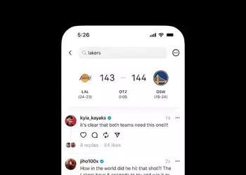 Threads планирует показывать результаты спортивных соревнований