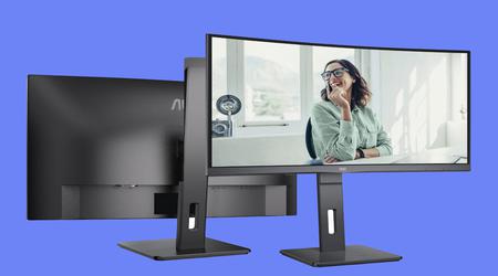 AOC ha presentado la gama P3 de monitores con pantallas de hasta 34 pulgadas, una curvatura de 1500R y frecuencias de refresco de hasta 100Hz