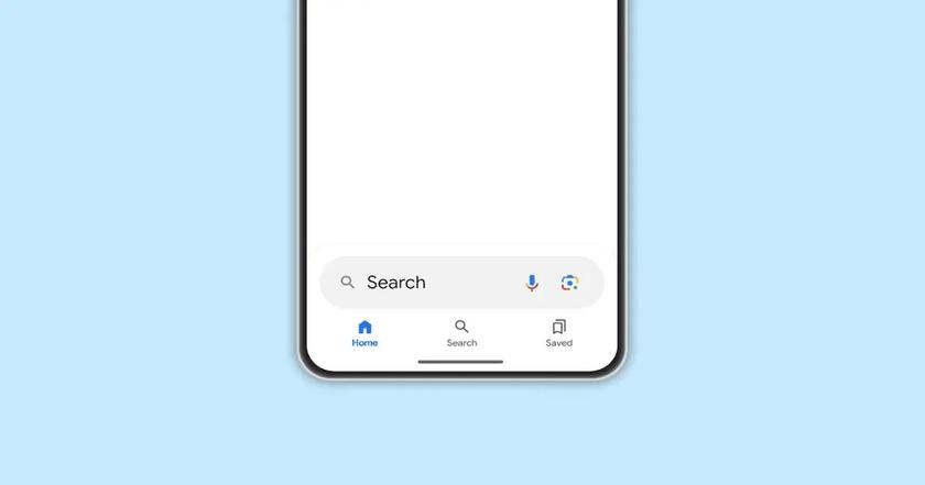 Google перемещает строку поиска вниз браузера для пользователей Android