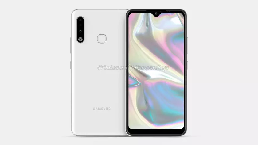 Samsung готовит смартфон Galaxy A70e с 6,1" дисплеем и тройной камерой: первые рендеры