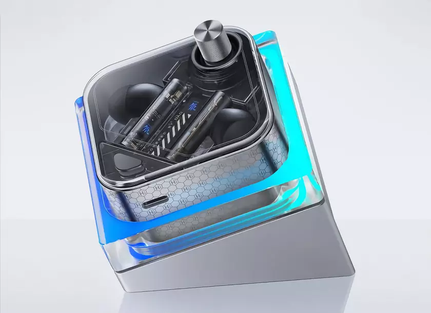 Red Magic Cyberbuds Dao TWS дебютировали на глобальном рынке: игровые наушники с чипом Qualcomm, ANC и дизайном, как у Nothing Ear (2)