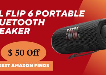 JBL Flip 6 Portable Bluetooth Speaker - Limited $50 Off! Don't miss it!