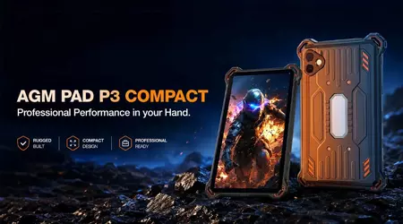 AGM Pad P3 Compact: броньований планшет із ліхтариком та екраном 120 Гц