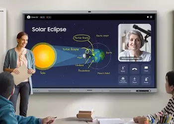 Samsung представила многофункциональный сенсорный экран WAFX‑P с поддержкой сервисов Google и расширенной возможностью совместной работы