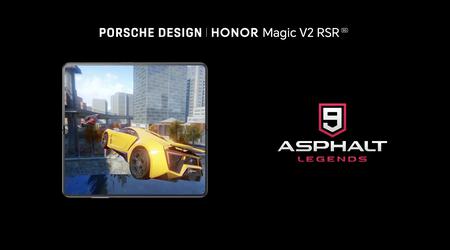 Gameloft has released a special version of Asphalt 9 for the foldable Porsche Design Honor Magic V2 RSR smartphone with 120fps support