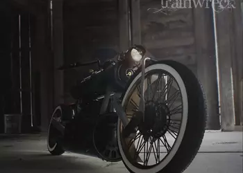 Концепт стимпанковского мотоцикла Train Wreck