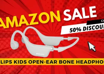 PHILIPS Kids Open-Ear Bone Headphones - Black Friday $50 Discount!