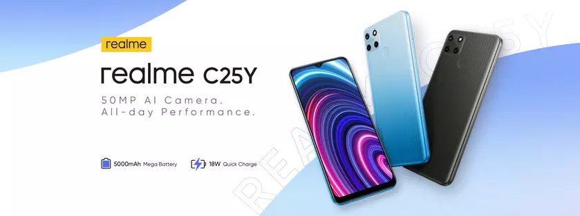 Realme C25Y – новый самый дешёвый смартфон с камерой на 50 МП