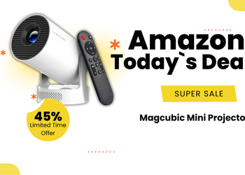 Magcubic Mini Projector – Save $50 with 45% Off Portable Home Cinema Solution!