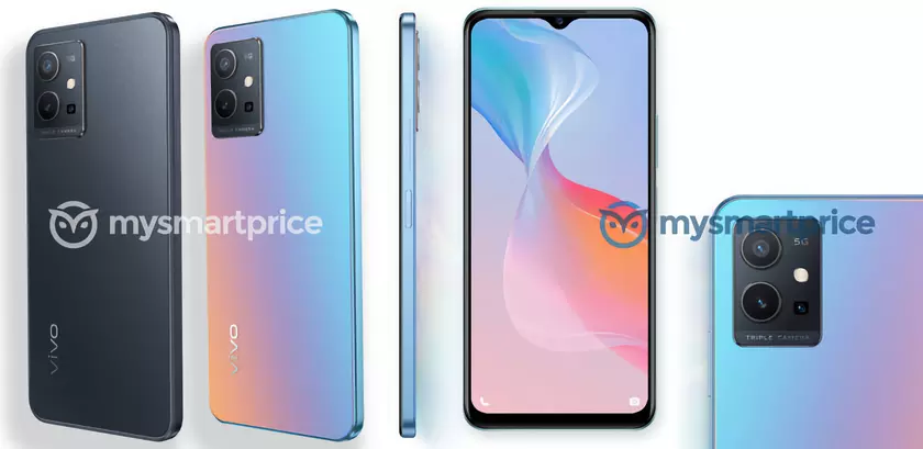 Вот как будет выглядеть Vivo Y75 5G: бюджетный смартфон с чипом MediaTek Dimensity 700 и батареей на 5000 мАч