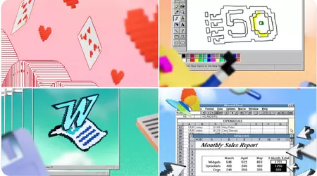 Microsoft has launched a collection of retro smartphone wallpapers featuring its iconic programmes