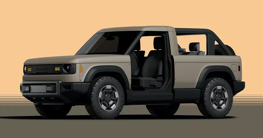 Slate EV: Представляем уникальный электрокроссовер с открытым верхом
