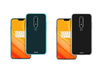 Frameless OnePlus 6 appeared on new renderings in the cases of Olixar