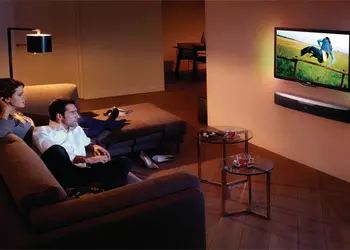 Домашний кинотеатр Philips HTS9140: панель Ambisound, сабвуфер и встроенный BD-плеер (видео)