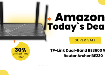 TP-Link BE3600 Wi-Fi 7 Router Archer BE230 Deal: $36.25 Off – 30% Amazon Discount!