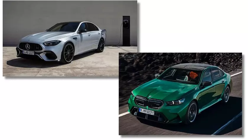 Сравнение Mercedes-AMG и BMW M5 на треке