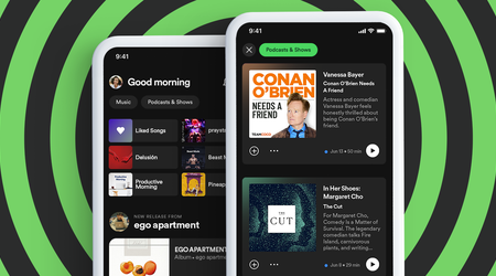 Spotify hat einen neu gestalteten Startbildschirm mit separaten Bereichen für Musik und Podcasts