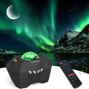 Veilleuse LED projecteur de ciel étoilé avec musique bluetooth haut parleur  vert laser